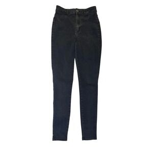 FIT JEANS Black‎ Wash High Rise Skinny Jeans Women's Size Small